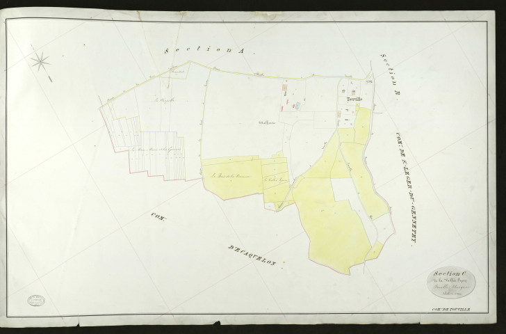 Section C de la Vallée Pepin_Feuille unique_Echelle de 1 à 2500