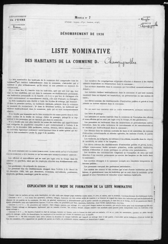 CHAMPIGNOLLES 1936