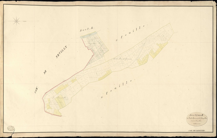 Garennes-sur-Eure. Section E _ du Bois de Garennes et de l'Aiguillon _ 2e de 3 Feuilles