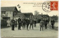 Amfreville-sur-Iton. Exercice de Tir 1907. - Officiers Français et Japonais.