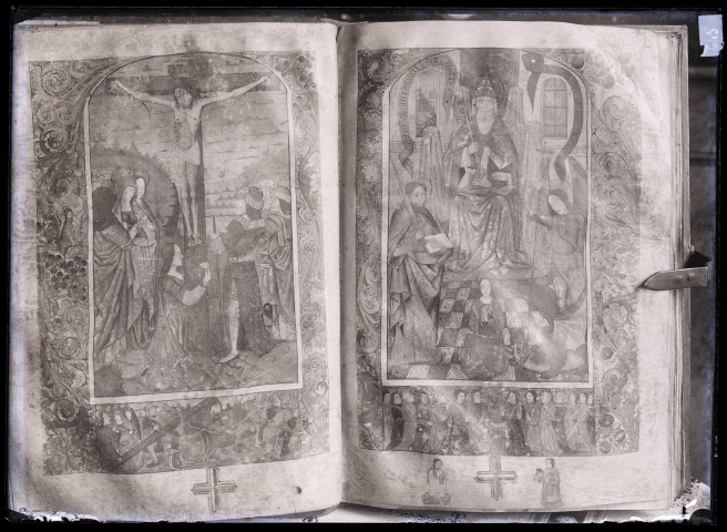 Miniatures du registre de Charité de Menneval (Eure).