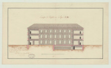 Evreux _Hospice rue Saint-Louis. Projet 3 _ " Dépôt de mendicité et l'hospice " .