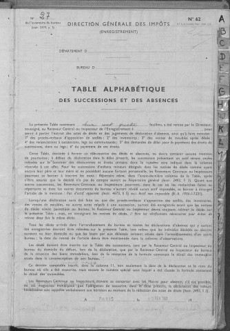 Tables 1963-1965