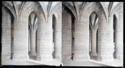 Abbaye du Mont-Saint-Michel (Manche), crypte des Gros-Piliers.