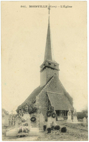 Moisville. L'Eglise.