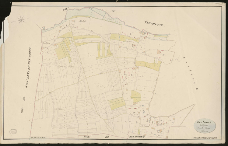 Saint-Denis-d'Augerons. Section A _ du Buisson _ Feuille Unique