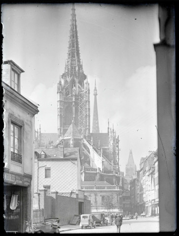 Flèche de l'église Saint-Maclou de Rouen (Seine-Maritime).