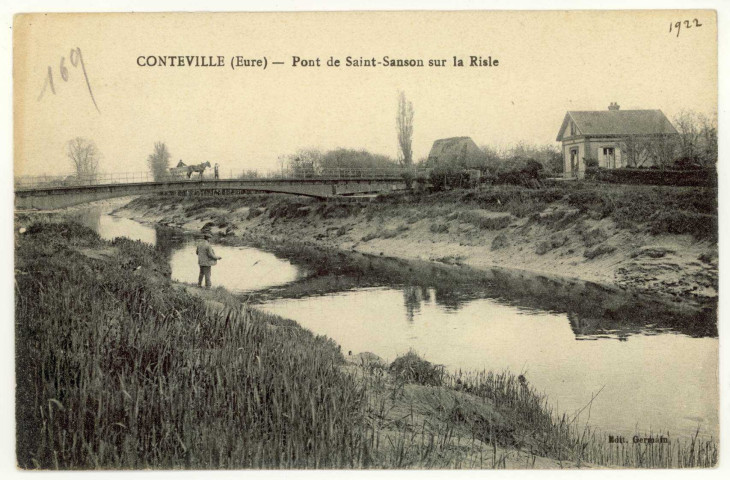 Conteville. Pont de Saint Sanson sur la Risle.