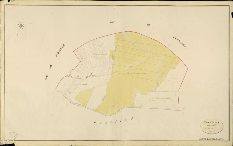 Haye-le-Comte (La). Section A _ de la Neuville _ Feuille Unique