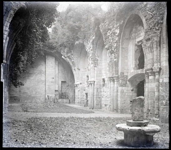 Ruines et vestiges de l'abbaye de Jumièges (Seine-Maritime).