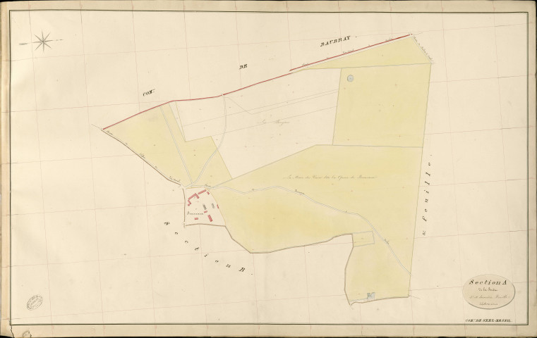 Seez-Mesnil. Section A _ de la Forêt _ 4e et dernière Feuille