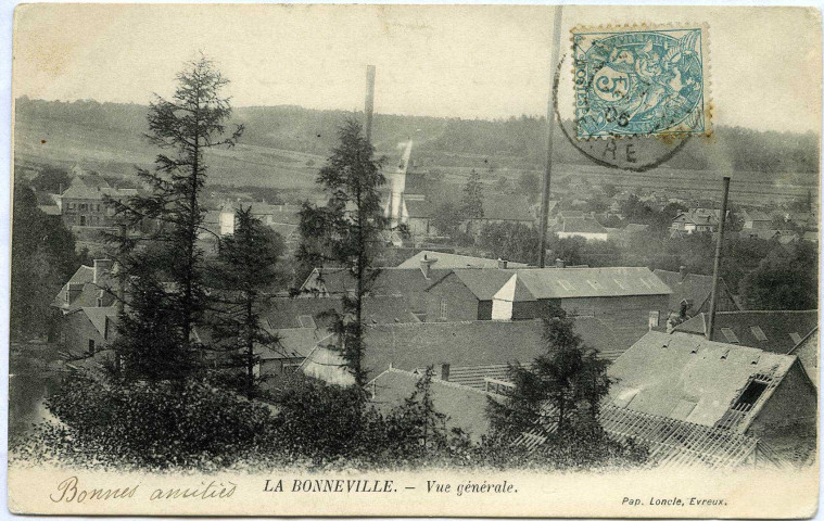 Bonneville-sur-Iton (la). Vue générale.