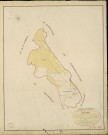 Planches (Les). Tableau d'assemblage _ du Plan Parcellaire de la Commune de Planches _ Canton de Louviers - Louviers - Eure. _ Terminé sur le Terrain en 1823, sous l'administration de M. Le Vicomte Raymond Delaitre, Préfet _ M. Moisson, Maire _ et sous la Direction de M. Boullenger, Directeur des Contributions directes _ M. Hautier, Géomètre en Chef. _ Par M. Thorel, Géomètre de 1re classe.