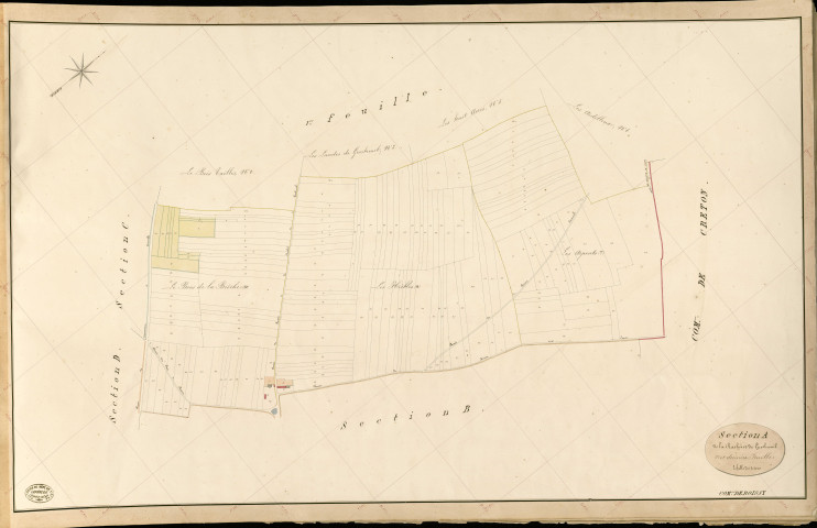 Boissy-sur-Damville. Section A _ de la Rachée et de Grosbruil _ 2e et dernière Feuille