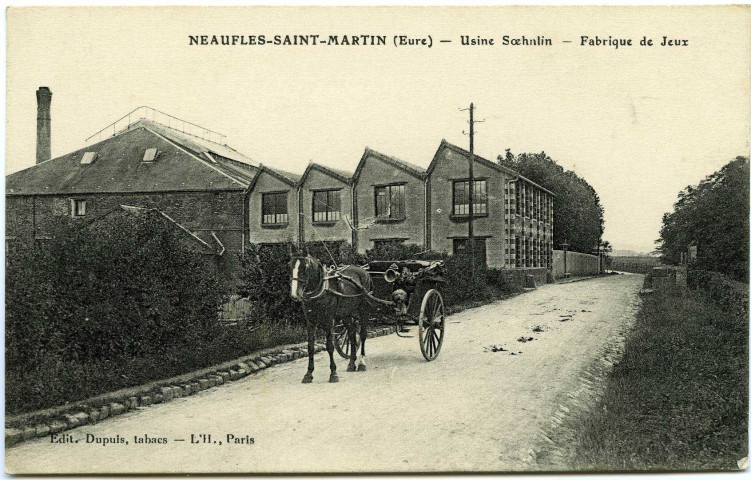 Neaufles-Saint-Martin. Usine Soehnlin - Fabrique de Jeux.
