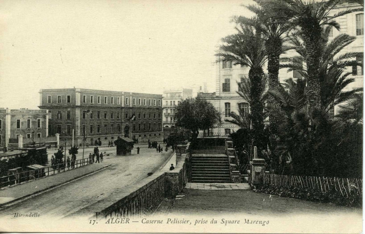 ALGER - Caserne Pelissier, prise du Square Marengo