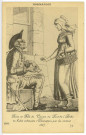 Pont-de-l'Arche. Devin et fille du Canton de Pont-de-l'Arche en habit ordinaire (Divination pour les cartes).