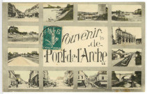 Pont-de-l'Arche. Carte souvenir.