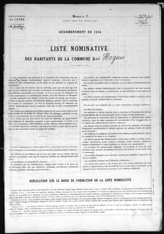 HOGUES(LES) 1936