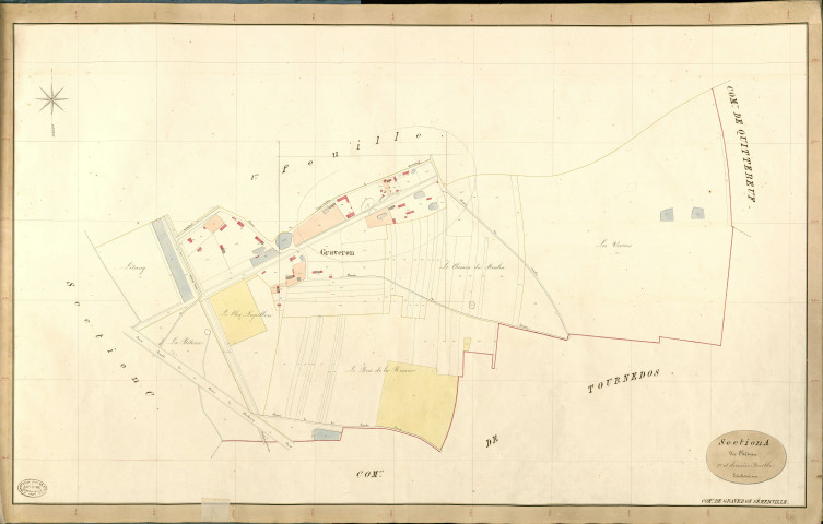 Graveron-Sémerville. Section A _ du Château _ 2e et dernière Feuille