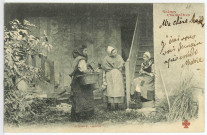 Divers. Scènes Champêtres - Un bout de causette.