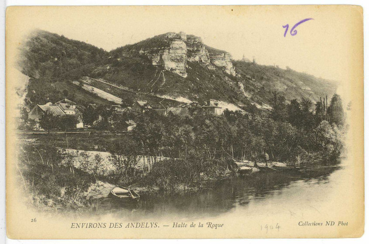 Roquette (La). Environs des Andelys. - Halte de la Roque.