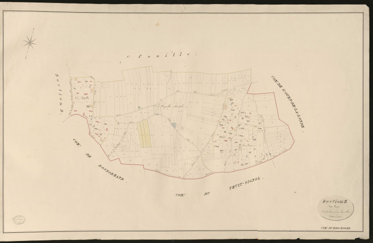 Bosc-Roger-en-Roumois (Le). Section E _ des Rues _ 2e et dernière Feuille