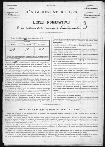 COURDEMANCHE 1926