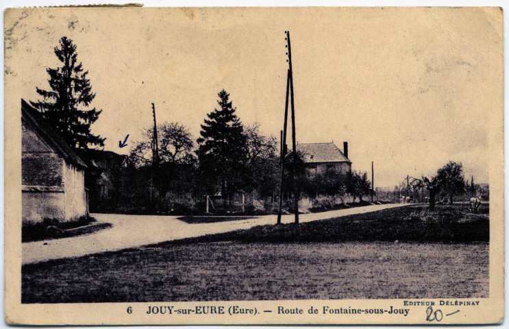 Jouy-sur-Eure. Route de Fontaine-sous-Jouy.