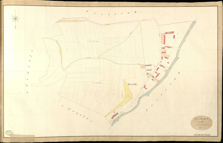 Brosville. Section C _ des Collets _ 4e de 5 Feuilles