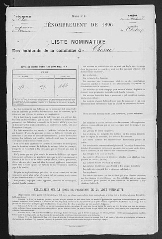 CHESNE(LE) 1896