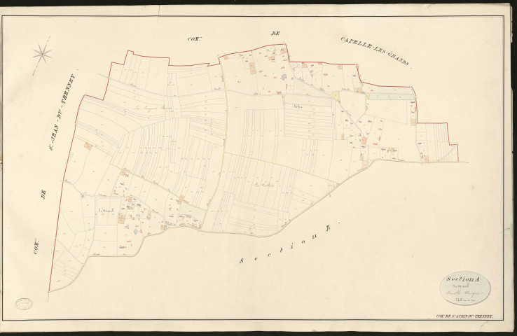 Saint-Aubin-du-Thenney. Section A _ du Mesnil _ Feuille Unique