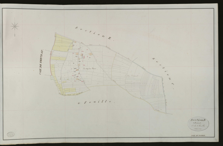 Noyer-en-Ouche (Le). Section D _ de Fouesnard _ 1re de 2 Feuilles