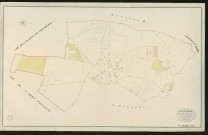 Mélicourt. Section A _ Du Val et de Buchey _ 1ère de 2 feuilles _ Echelle de 1 à 2500
