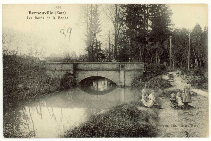 Bernouville. Les Bords de la Bonde.