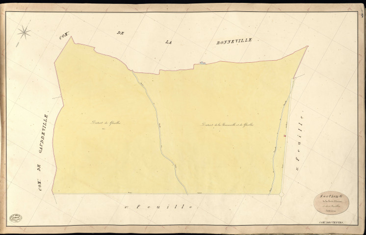 Ventes (Les). Section G _ de la Forêt d'Evreux _ 1re de 13 Feuilles