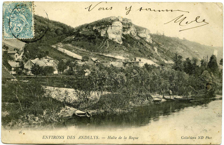 Andelys (Les). Halte de la Roque.