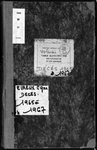 Tables 1965-1967