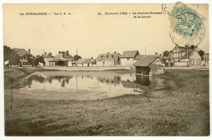 Couture-Boussey (La). La Mare et le Lavoir.