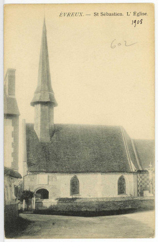 Saint-Sébastien-de-Morsent. L'Eglise.