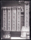 Moulages d'archivoltes de cathédrale, exposés au musée du Trocadéro de Paris (Seine).