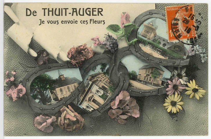 Thuit-Anger (Le). Carte souvenir.