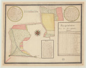 Panilleuse - 1- "Plan géométrique d'une portion des bruyères appelé communes".* 2-" Plan du triège de Lavatine en grand. 25e carton de Pannilleuse". *