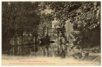 Fleury-sur-Andelle. Vue de l'Andelle au Vannage du Pont de la Grande Rue.