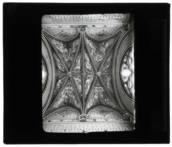 Palais de Jacques Cœur à Bourges (Cher), plafond peint.