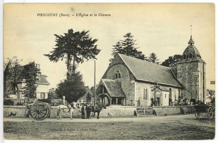 Piencourt. L'Eglise et le Château.