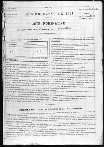PORTEJOIE 1921