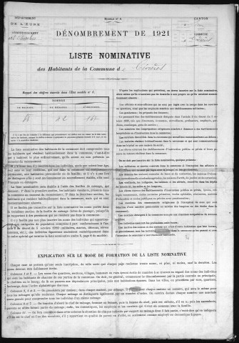 CIVIERES 1921