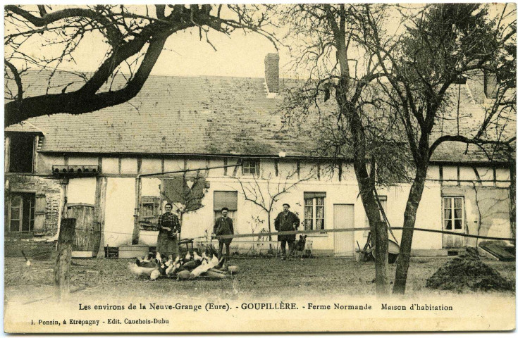 Goupillières. Ferme Normande - Maison d'habitation.