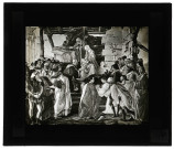 Musée de Florence (Italie), tableau de Botticelli « l'Adoration des mages ».